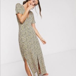 ASOS Design button through maxi tea dress